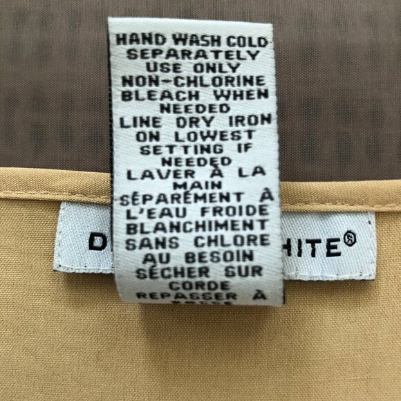 Butter Beige Kaftan Style Silk Blouse - Picture 9 of 10